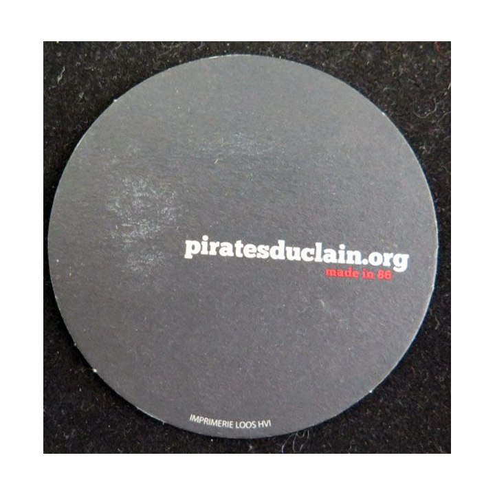 DESSOUS DE VERRE A BIÈRE : Pirates du Clain de 9 cm de diamètre