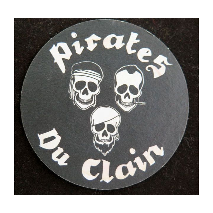 DESSOUS DE VERRE A BIÈRE : Pirates du Clain de 9 cm de diamètre