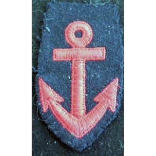 MARINE : Ancre de marine pour col de caban de matelot