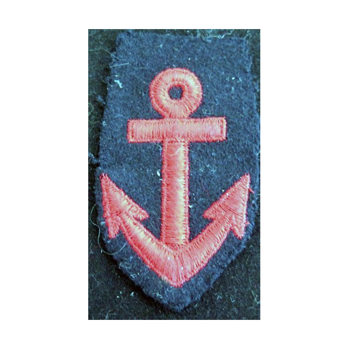 MARINE : Ancre de marine pour col de caban de matelot