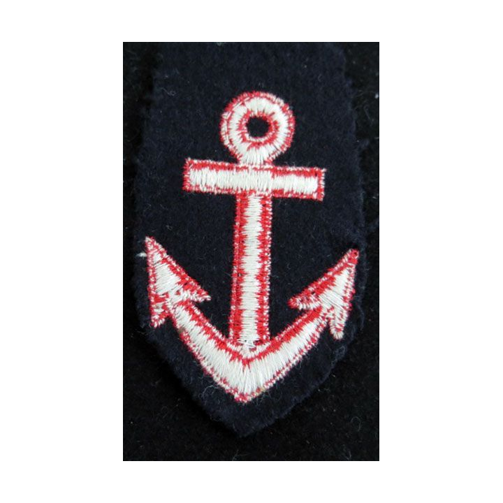 MARINE : Ancre de marine pour col de caban de matelot