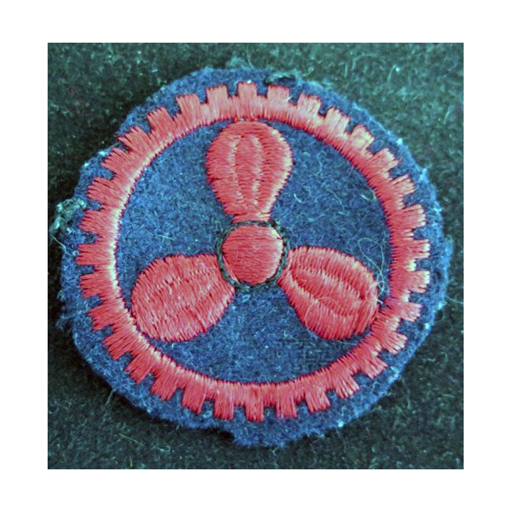 MARINE : Insigne patch écusson tissu école des mécaniciens troupe