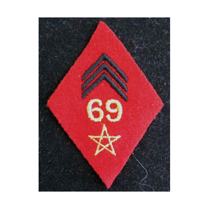 LOSANGE DE BRAS 69° Régiment d'artillerie antiaérienne 69° RAA cadre