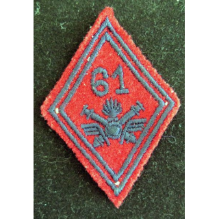 LOSANGE DE BRAS 61° régiment d'artillerie antiaérienne troupe