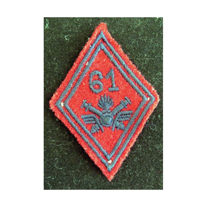 LOSANGE DE BRAS 61° régiment d'artillerie antiaérienne troupe