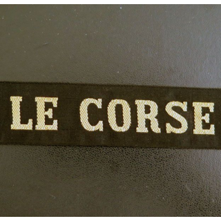 MARINE : bande de bachi de marin " LE CORSE " longueur 65 cm