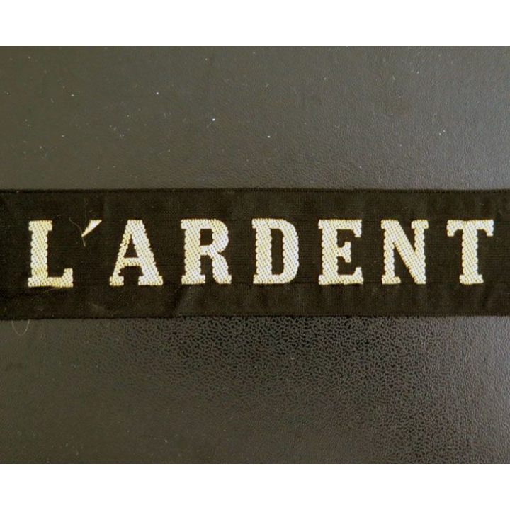 MARINE : bande de bachi de marin " L'ARDENT " longueur 65 cm