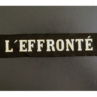 MARINE : bande de bachi de marin " L'EFFRONTÉ " longueur 65 cm