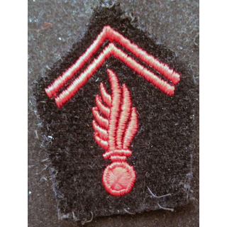 Soutache ( insigne de col ) du corps des sapeurs pompiers