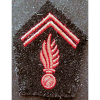 Soutache ( insigne de col ) du corps des sapeurs pompiers