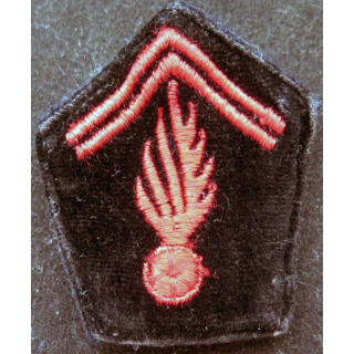 Soutache ( insigne de col ) du corps des sapeurs pompiers