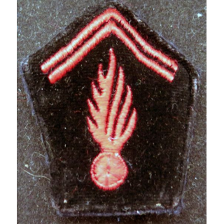 Soutache ( insigne de col ) du corps des sapeurs pompiers