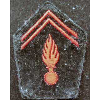 Soutache ( insigne de col ) du corps des sapeurs pompiers