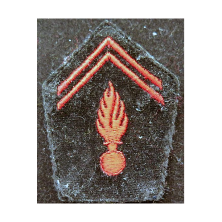 Soutache ( insigne de col ) du corps des sapeurs pompiers