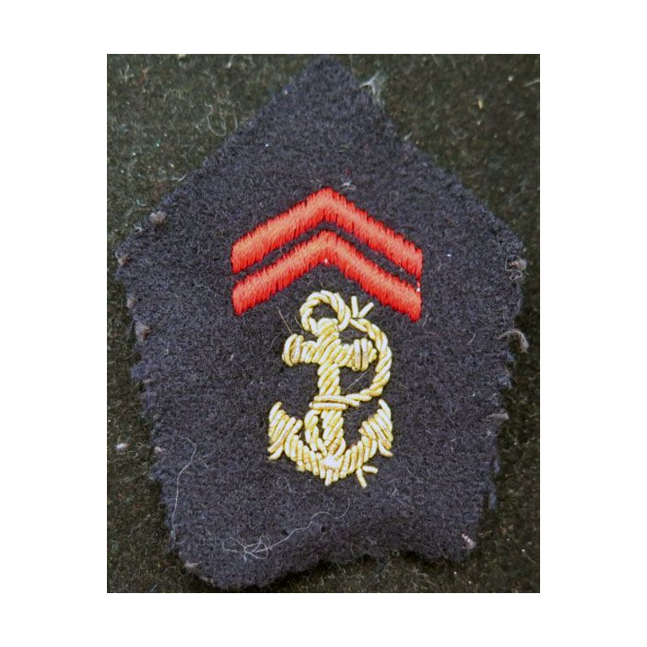 SOUTACHE : insigne de col de l'infanterie de marine en cannetille