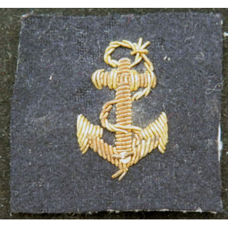 ancre de marine en cannetille fils d'or hauteur de l'ancre 3 cm