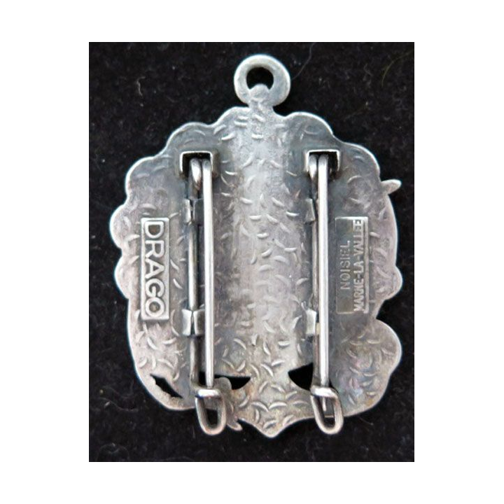 Insigne béret fusiliers marins Drago Noisiel pistolet sabre ancre écu