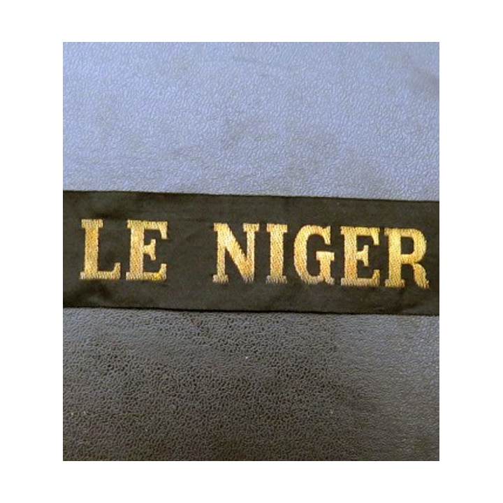 MARINE : bande de bachi de marin " LE NIGER " fils  métalliques