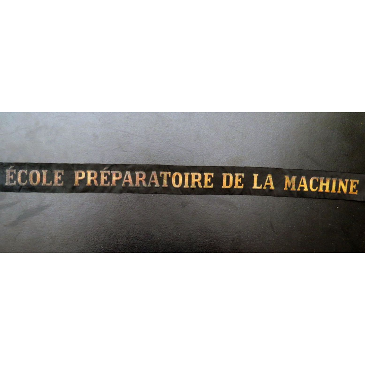 MARINE : bande de bachi de marin ÉCOLE PRÉPARATOIORE DE LA MACHINE