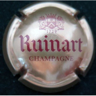 Capsule Muselet de champagne Ruinart n° 63 rosé et marron