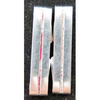 paire de galons métalliques d'adjudant