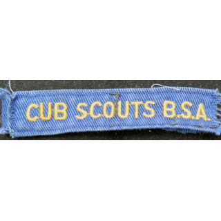 insigne tissu de club scouts B.S.A