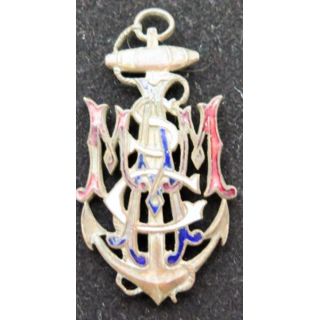 insigne métallique d'association de la marine marchande
