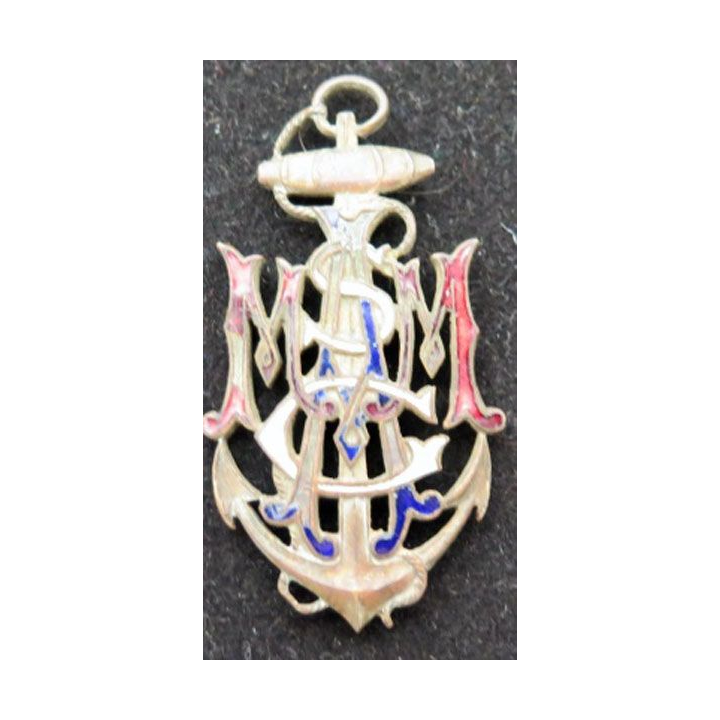 insigne métallique d'association de la marine marchande
