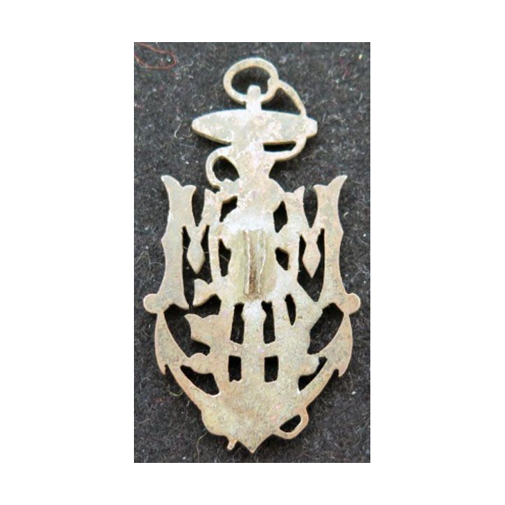 insigne métallique d'association de la marine marchande