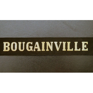 MARINE : bande de bachi de marin " BOUGAINVILLE " longueur 65 cm fils dorés