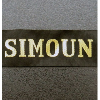 MARINE : bande de bachi de marin " SIMOUN " longueur 65 cm fils dorés