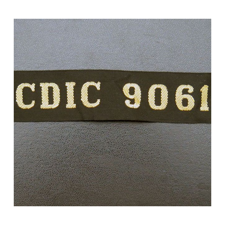 MARINE : bande de bachi de marin " CDIC 9061 " longueur 65 cm fils dorés