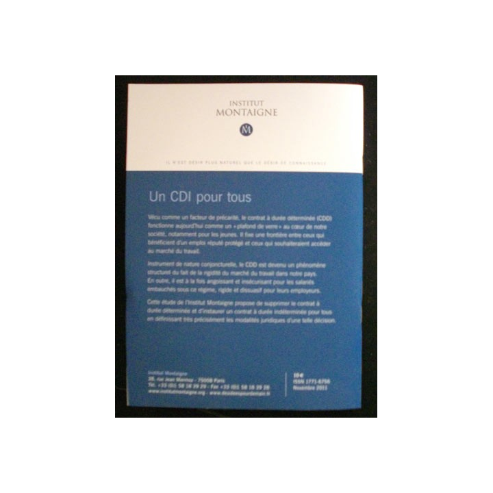 UN CDI POUR TOUS