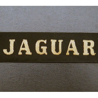 MARINE : bande de bachi de marin " JAGUAR " longueur 65 cm fils dorés