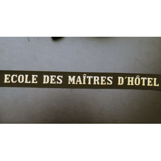 MARINE : bande de bachi de marin ECOLE DES MAÎTRES D'HÔTEL