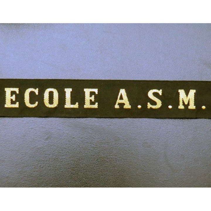 MARINE : bande de bachi de marin ECOLE A.S.M.