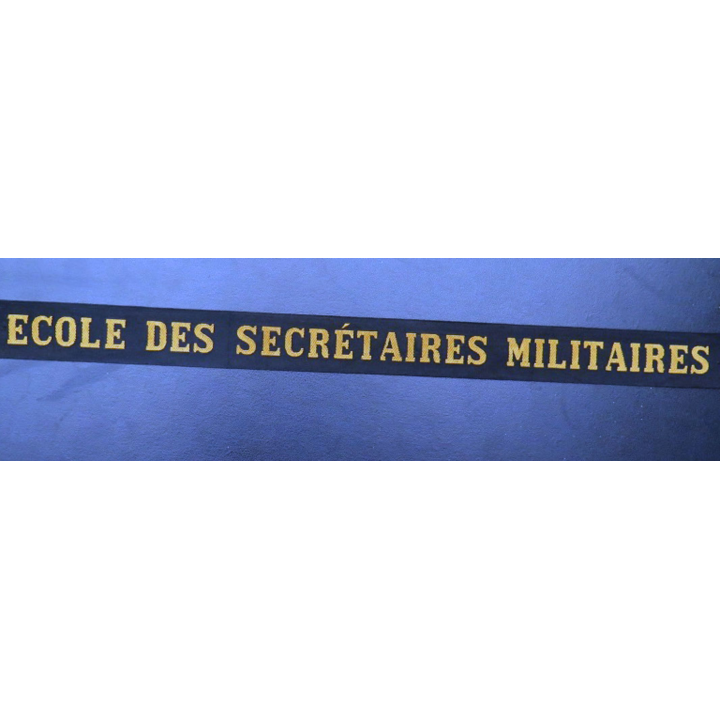 MARINE : bande de bachi de marin ECOLE DES SECRÉTAIRES MILITAIRES