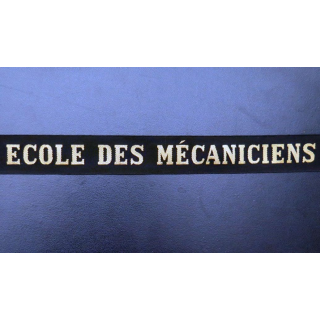 MARINE : bande de bachi de marin ECOLE DES MÉCANICIENS