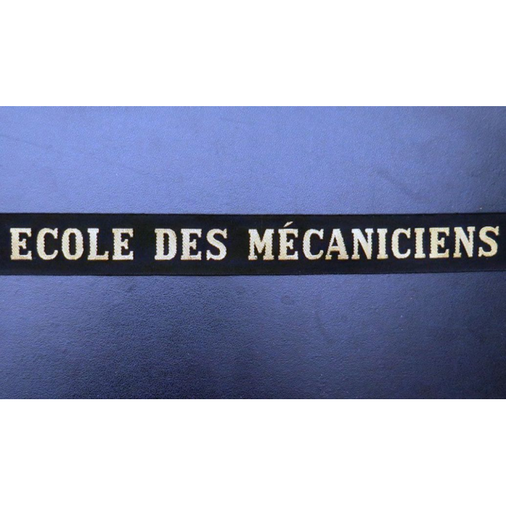 MARINE : bande de bachi de marin ECOLE DES MÉCANICIENS