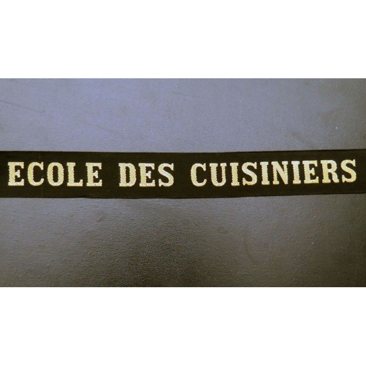 MARINE : bande de bachi de marin ECOLE DES CUISINIERS
