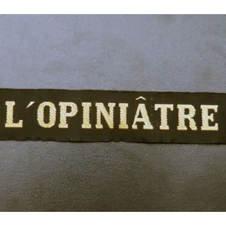 MARINE : bande de bachi de marin L'OPINIÂTRE