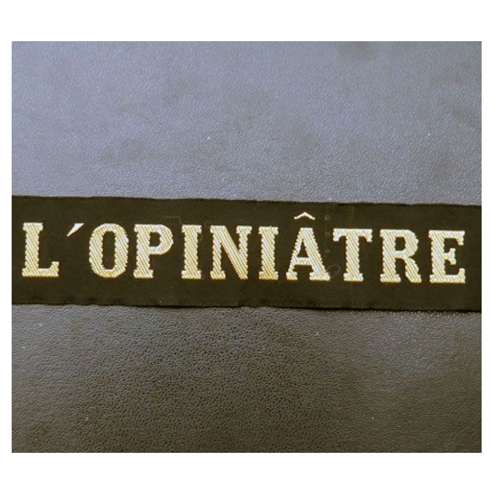 MARINE : bande de bachi de marin L'OPINIÂTRE
