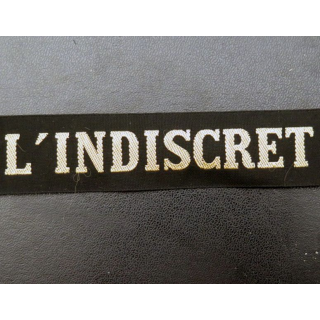 MARINE : bande de bachi de marin L'INDISCRET 