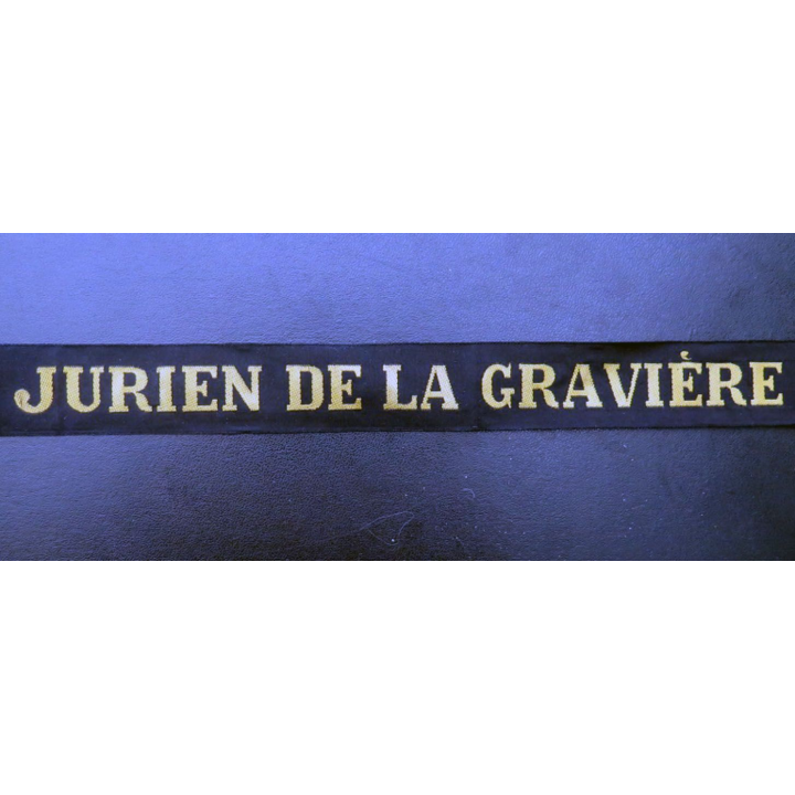 MARINE : bande de bachi de marin JURIEN DE LA GRAVIÈRE
