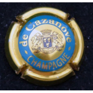 Capsule Muselet de champagne De Cazanove n° 14 Cercle Or foncé