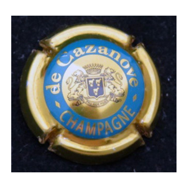 Capsule Muselet de champagne De Cazanove n° 14 Cercle Or foncé