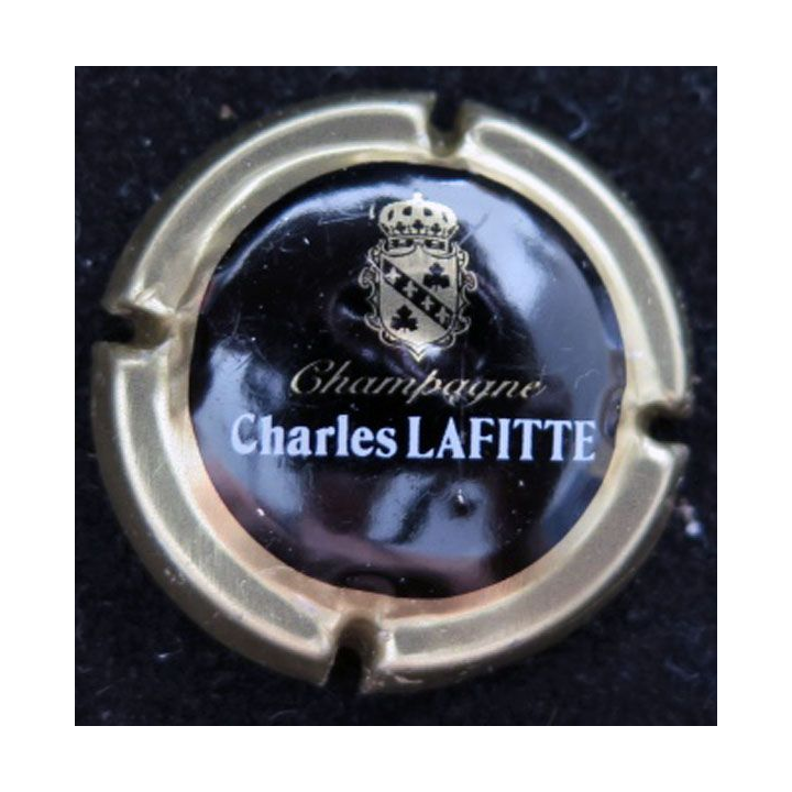Capsule Muselet de champagne Charles Lafitte n° 9 contour or