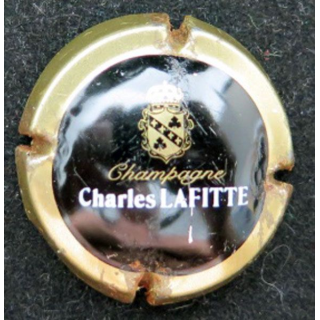 Capsule Muselet de champagne Charles Lafitte n° 9 contour or état moyen