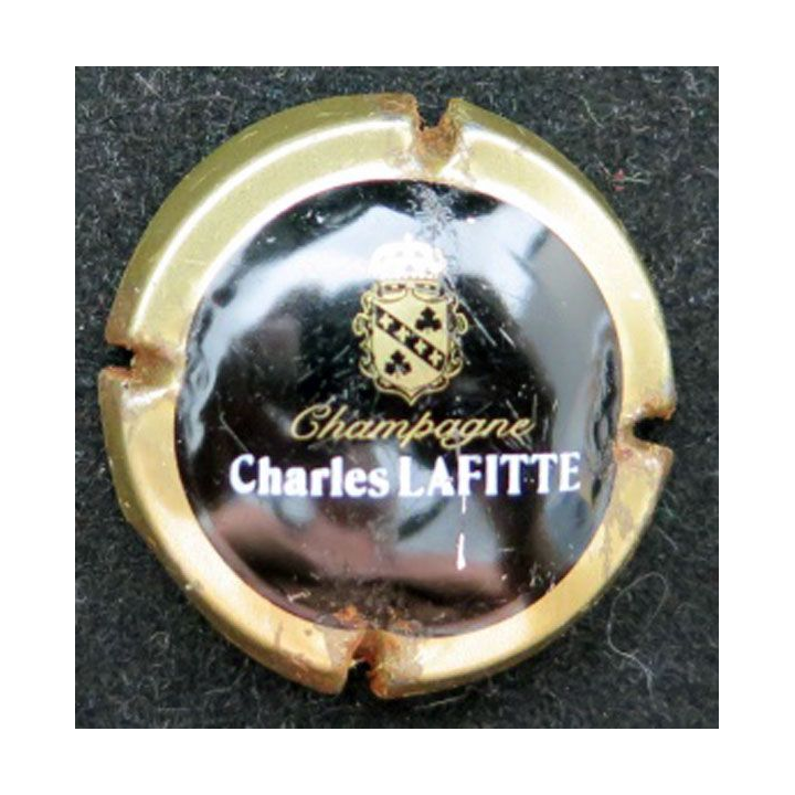 Capsule Muselet de champagne Charles Lafitte n° 9 contour or état moyen