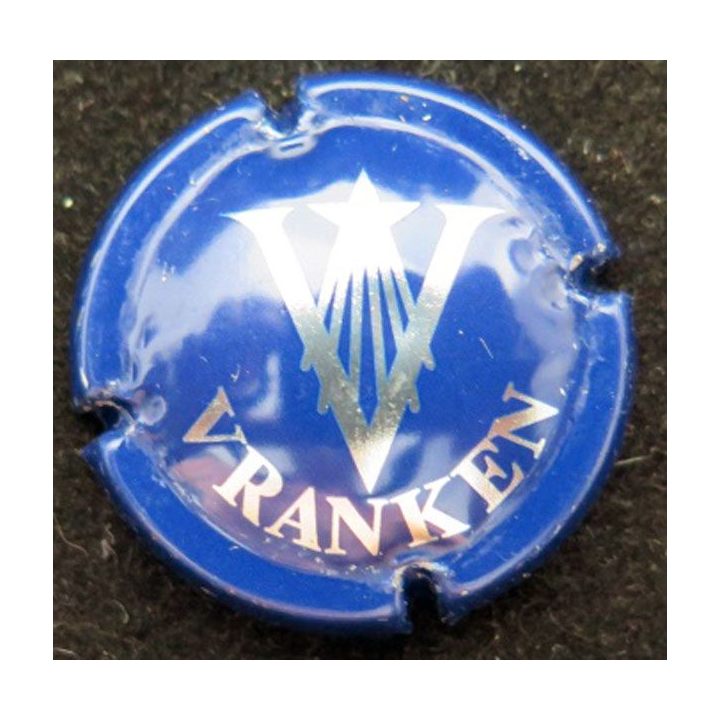Capsule Muselet de champagne Vranken n° 16 bleu et métal